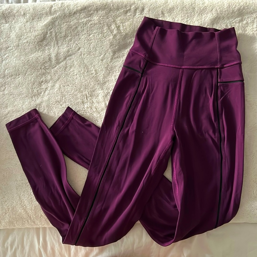 Lululemon eggplant color size 4 leggings